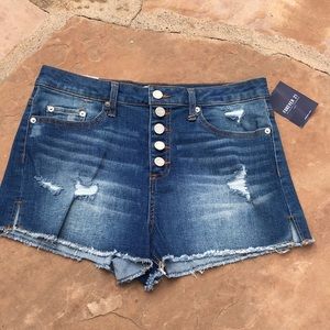 Forever 21 NWT High Rise Button Fly Shorts